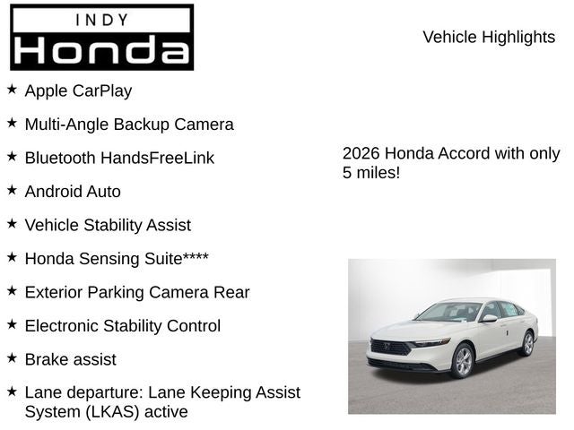 2026 Honda Accord LX