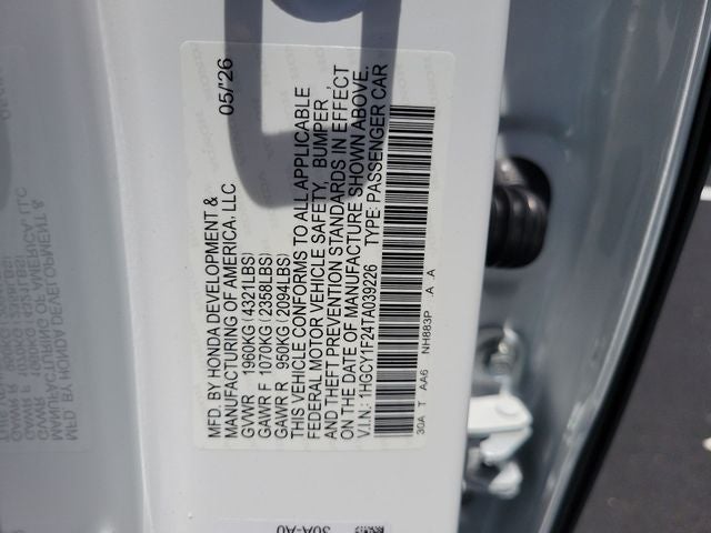 2026 Honda Accord LX