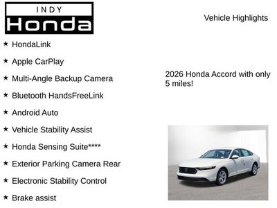 2026 Honda Accord LX