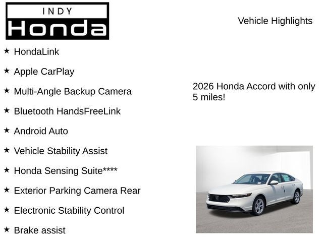 2026 Honda Accord LX