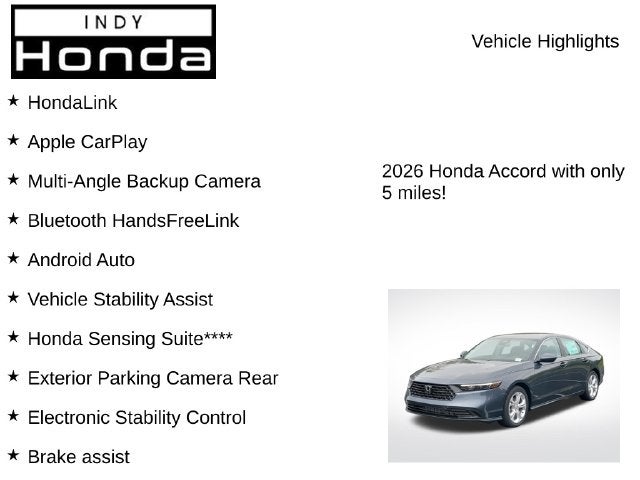 2026 Honda Accord LX