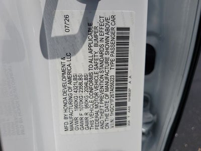2026 Honda Accord LX