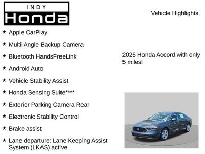 2026 Honda Accord LX