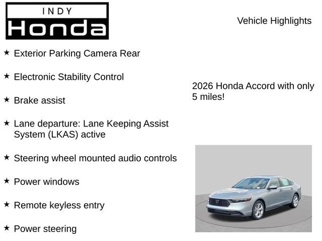 2026 Honda Accord LX