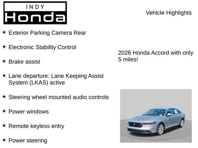 2026 Honda Accord LX