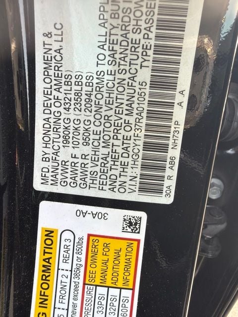 2024 Honda Accord EX