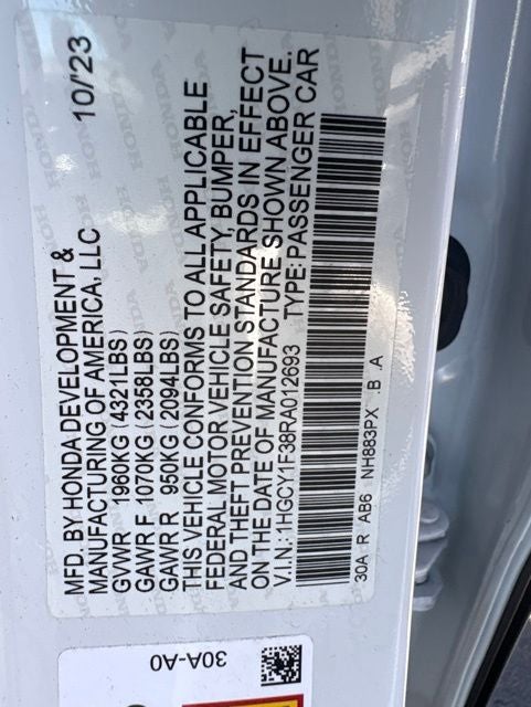 2024 Honda Accord EX