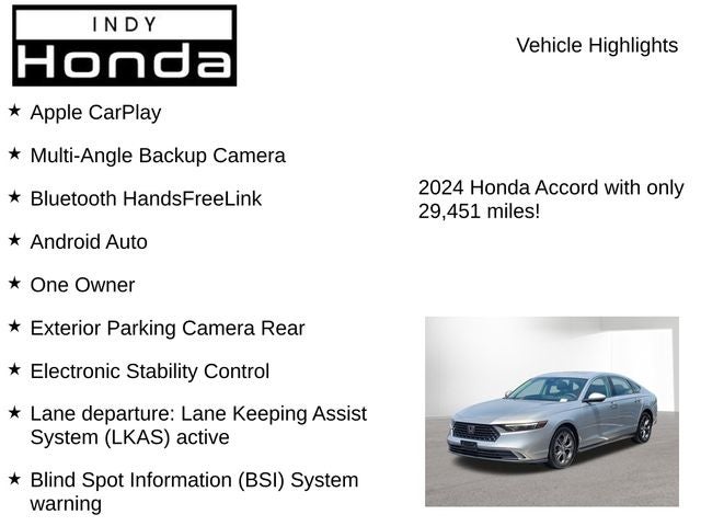 2024 Honda Accord EX