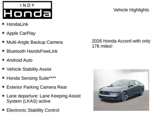 2026 Honda Accord SE