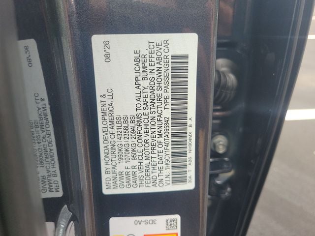 2026 Honda Accord SE