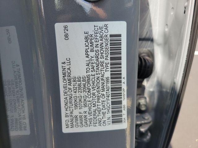 2026 Honda Accord SE