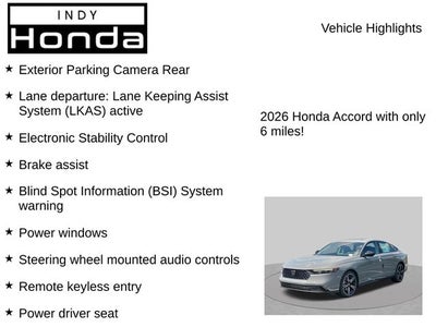 2026 Honda Accord SE