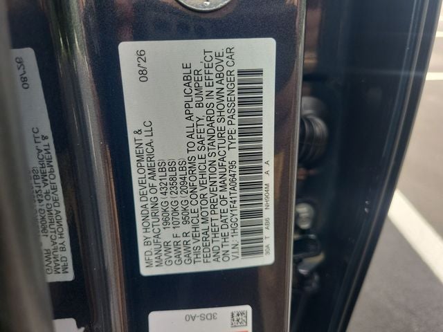 2026 Honda Accord SE