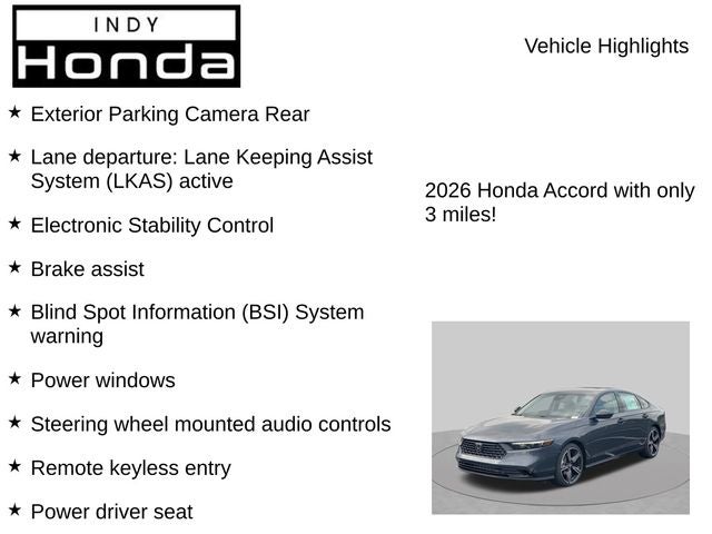 2026 Honda Accord SE