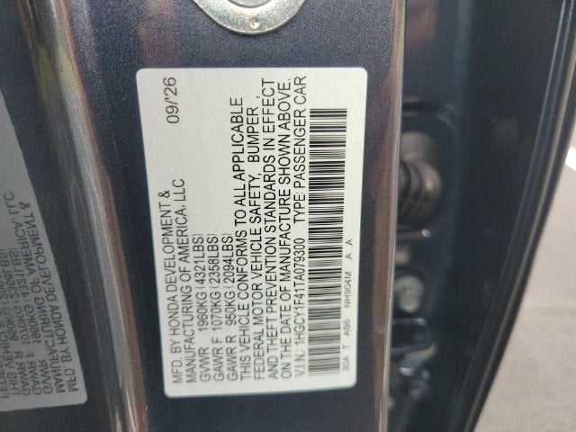 2026 Honda Accord SE