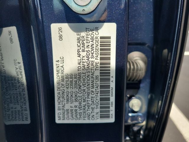 2026 Honda Accord SE
