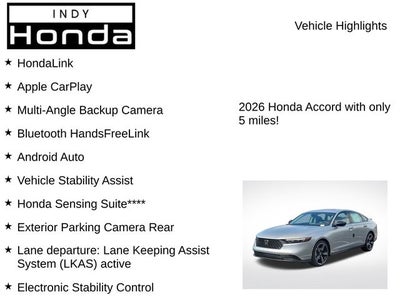 2026 Honda Accord SE