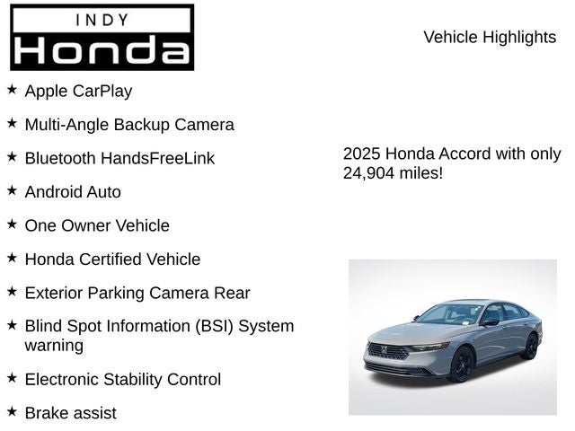 2025 Honda Accord SE