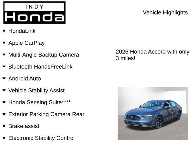 2026 Honda Accord SE