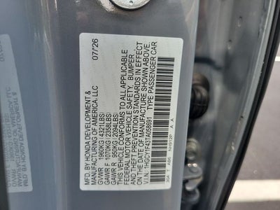 2026 Honda Accord SE