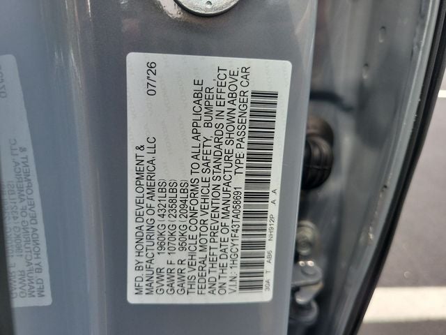 2026 Honda Accord SE