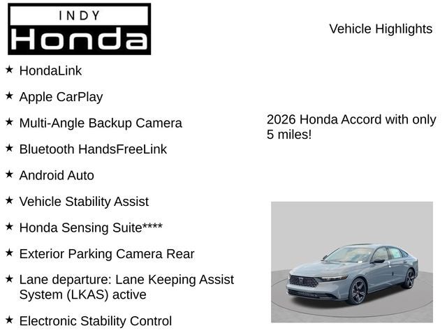 2026 Honda Accord SE