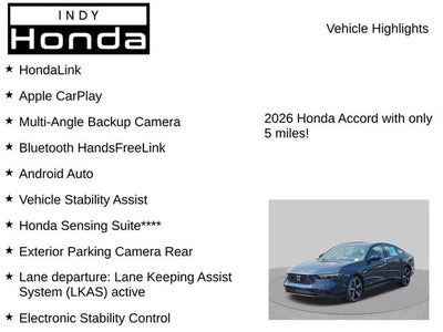2026 Honda Accord SE