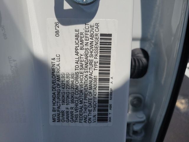 2026 Honda Accord SE