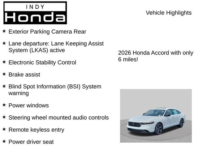 2026 Honda Accord SE