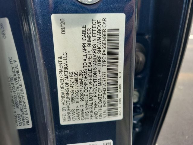 2026 Honda Accord SE