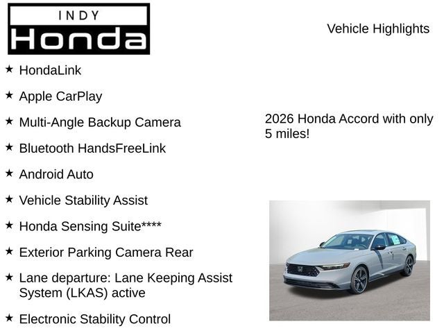 2026 Honda Accord SE