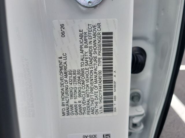 2026 Honda Accord SE
