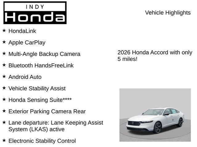 2026 Honda Accord SE