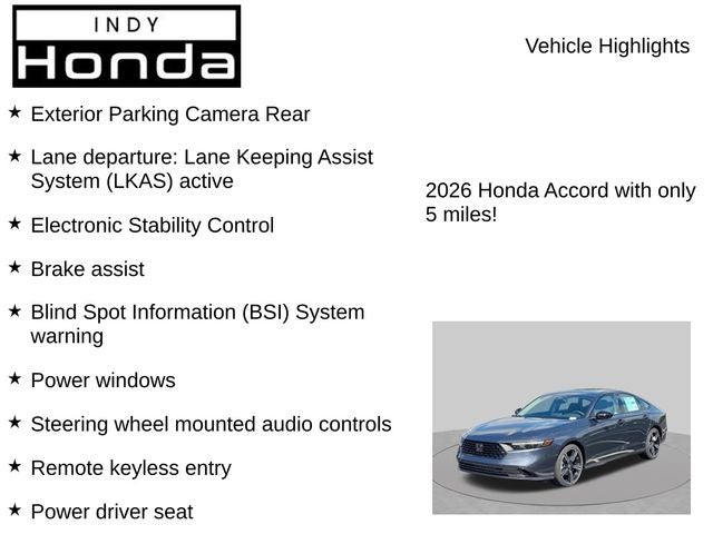 2026 Honda Accord SE