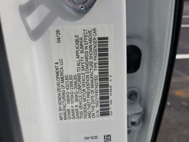 2026 Honda Accord SE