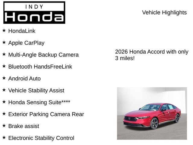 2026 Honda Accord SE