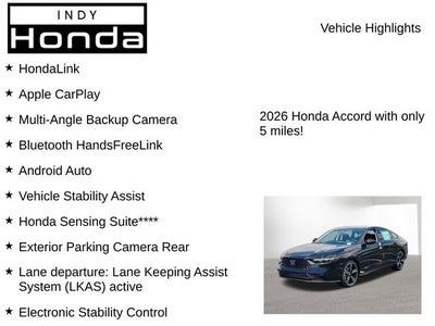 2026 Honda Accord SE