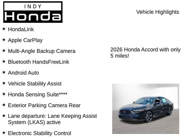 2026 Honda Accord SE