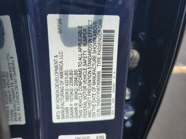 2026 Honda Accord SE