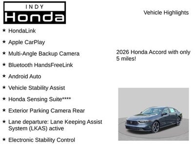 2026 Honda Accord SE