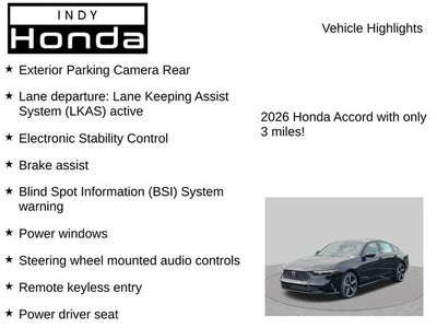2026 Honda Accord SE