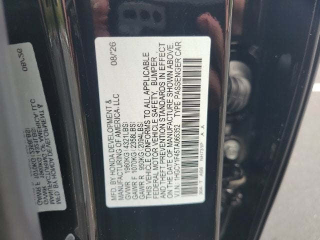 2026 Honda Accord SE