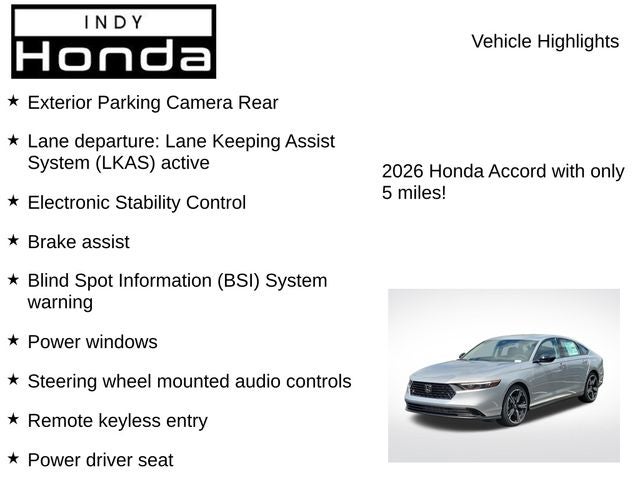 2026 Honda Accord SE