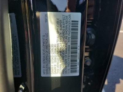 2026 Honda Accord SE
