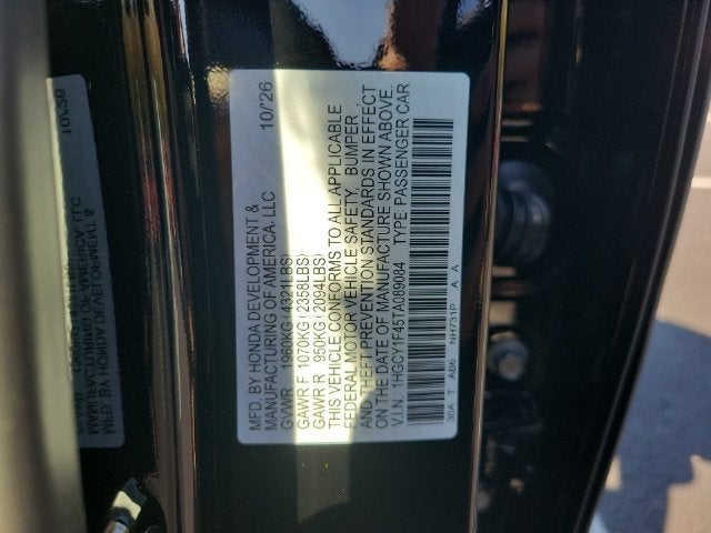 2026 Honda Accord SE