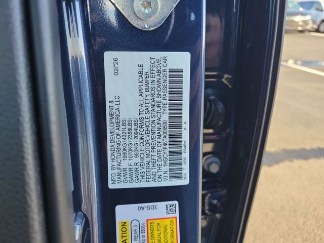 2026 Honda Accord SE