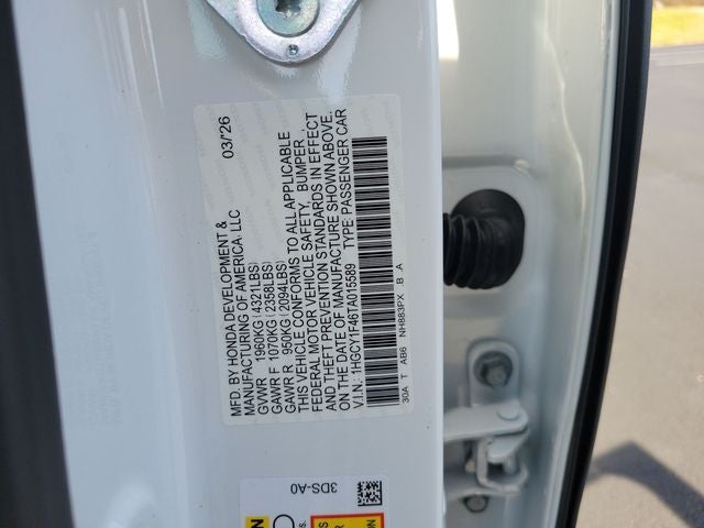 2026 Honda Accord SE