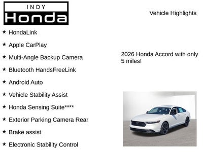 2026 Honda Accord SE