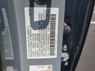 2026 Honda Accord SE