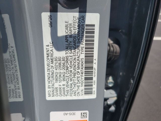 2026 Honda Accord SE